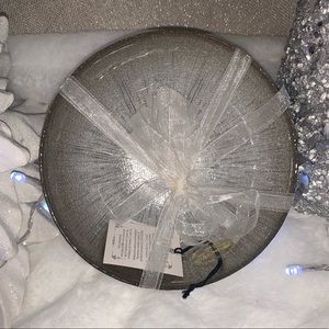 AKCAM TURKISH GLASS SPARKLE SILVER STARBURST BOWLS